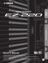 Yamaha EZ220 Lighted 61 Key Portable Keyboard Bruksanvisning