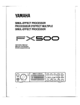Yamaha FX500 Bruksanvisning