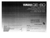 Yamaha GE-60 Bruksanvisning
