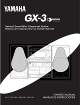 Yamaha GX-3 Användarmanual