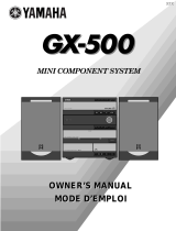 Yamaha GX500 Användarmanual