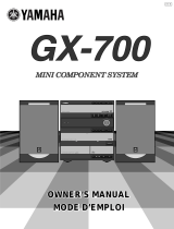 Yamaha GX700 Användarmanual
