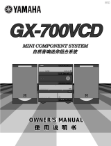 Yamaha GX-700VCD Bruksanvisning