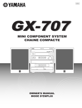 Yamaha GX707 Användarmanual