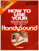 Yamaha HandySound HS-501 Bruksanvisning