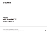 Yamaha HTR-2071 Bruksanvisning