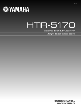 Yamaha HTR-5170 Användarmanual