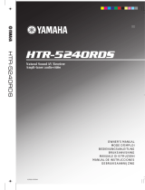 Yamaha HTR-5240RDS Användarmanual