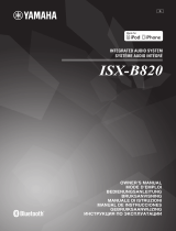 Yamaha ISX-B820 Användarmanual