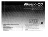 Yamaha K-07 Bruksanvisning