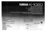 Yamaha K-1020 Bruksanvisning