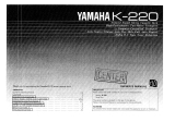 Yamaha K-220 Bruksanvisning
