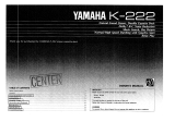 Yamaha K-222 Bruksanvisning