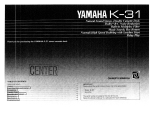 Yamaha K-31 Bruksanvisning