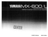 Yamaha MX-600 Bruksanvisning