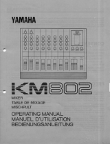 Yamaha KM802 Bruksanvisning
