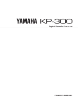 Yamaha KBP-300 Bruksanvisning