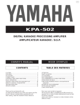 Yamaha KPA-502 Bruksanvisning