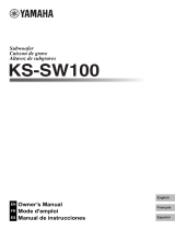 Yamaha KS-SW100 Bruksanvisning