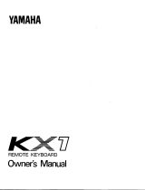 Yamaha KX1 Bruksanvisning