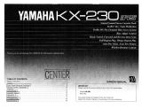 Yamaha KX-230 Bruksanvisning