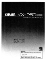 Yamaha KX-250 Bruksanvisning