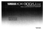 Yamaha KX-300U Bruksanvisning