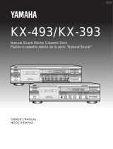 Yamaha KX-493 Användarmanual