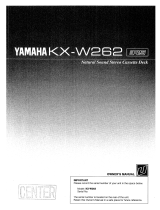 Yamaha KX-W262 Bruksanvisning