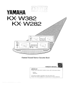 Yamaha KX-W382 Bruksanvisning