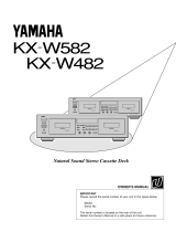Yamaha KX-W482 Användarmanual