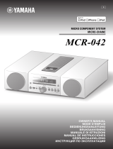 Yamaha MCR-042 White Användarmanual