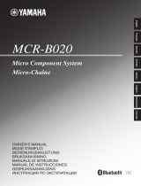 Yamaha MCR-B020 Bruksanvisning