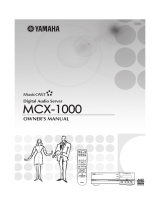Yamaha MCX-1000 Bruksanvisning