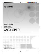Yamaha MCX-SP10 Bruksanvisning