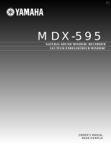 Yamaha MDX-595 Användarmanual