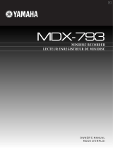 Yamaha MDX-793 Bruksanvisning