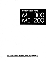 Yamaha ME-300 Bruksanvisning