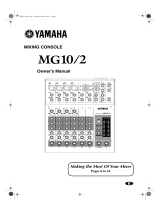 Yamaha MG10/2 Användarmanual
