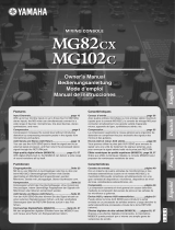 Yamaha MG102C - 10 Input Stereo Mixer Bruksanvisning