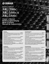 Yamaha MG166CX Bruksanvisning