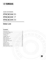 Yamaha MODX6 Datablad