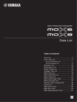 Yamaha MOX8 Datablad