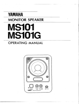 Yamaha MS101G Bruksanvisning