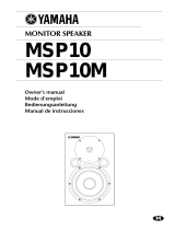 Yamaha MSP10 Användarmanual