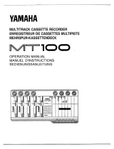 Yamaha MT100 Bruksanvisning