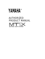 Yamaha MT1X Bruksanvisning