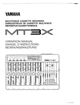 Yamaha MT3X Bruksanvisning