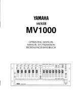 Yamaha MV1000 Bruksanvisning