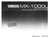 Yamaha MX-1000 Bruksanvisning